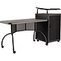 Oklahoma Sound WorkPod Teacher's Desk and Lectern Kit, Charcoal Slate and Black (TWP)~#|#~sp128564645_sc7