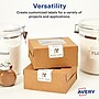 Avery Laser/Inkjet Media Labels, 2-3/4" x 2-3/4", White, 9 Labels/Sheet, 70 Sheets/Box (5196)~#|#~sp128564759_sc7
