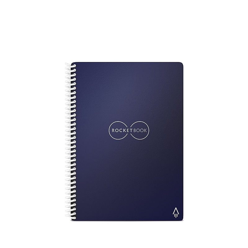 Rocketbook Core Reusable Smart Notebook, 6" x 8.8", Dot-Grid Ruled, 36 Pages, Blue (EVR-E-RC-CDF-FR) image 1