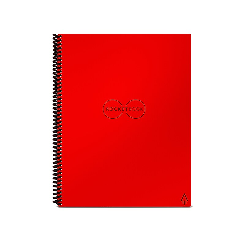 Rocketbook Core Reusable Smart Notebook, 8.5" x 11", Dot-Grid Ruled, 32 Sheets, Red (EVR-L-RC-CBG-FR) image 1