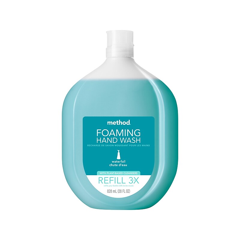 Method Foaming Hand Soap Refill, Waterfall Scent, 28 Fl. Oz. (328107) image 1