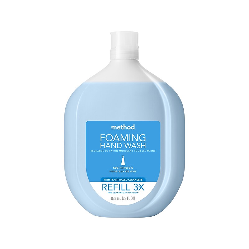 Method Foaming Hand Soap Refill, Sea Minerals Scent, 28 Fl. Oz. (328121) image 1