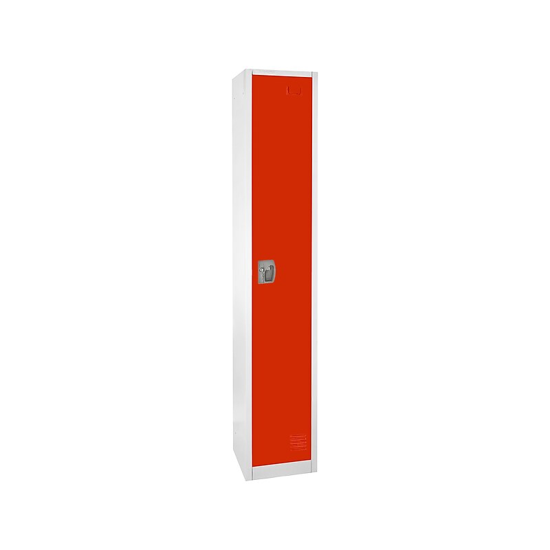 AdirOffice 72'' Single Tier Red Storage Locker (629-201-RED) image 1