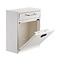 AdirOffice Steel Medium Wall Mounted Interoffice Mailbox Drop Box, White (631-05-WHI-KC)~#|#~sp128565994_sc7