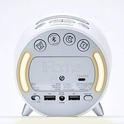 iHome Powerclock Bluetooth Alarm Clock with USB Charging and Ambient Light, White (IBT235W)