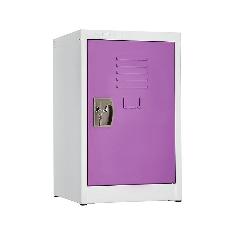 AdirOffice 24" Steel Single Tier Purple Storage Locker (629-02-PUR) image 1