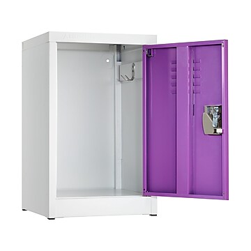 AdirOffice 24" Steel Single Tier Purple Storage Locker (629-02-PUR)