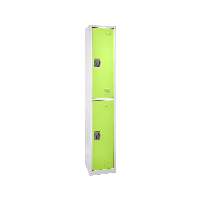 AdirOffice 72'' 2-Tier Green Storage Locker (629-202-GRN) image 1