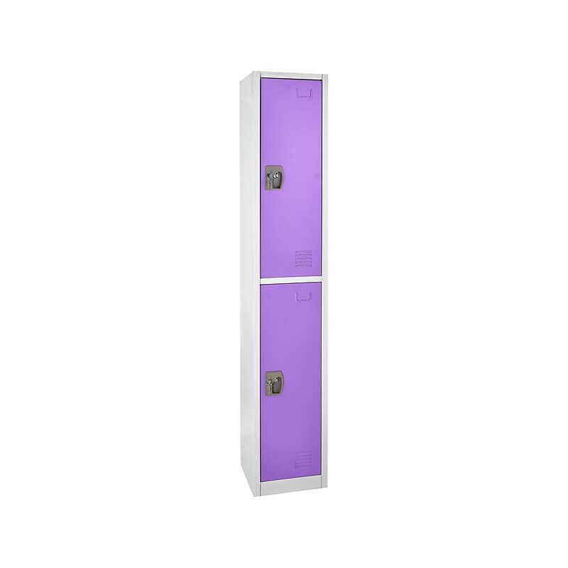 AdirOffice 72" 2-Tier Purple Storage Locker (629-202-PUR) image 1