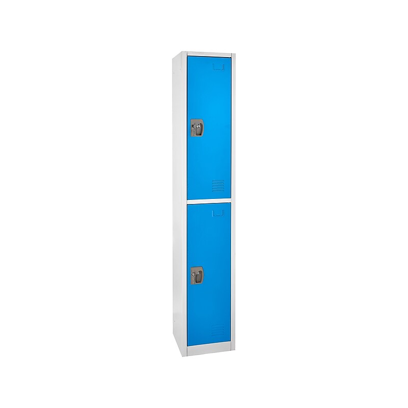 AdirOffice 72'' 2-Tier Blue Storage Locker (629-202-BLU) image 1