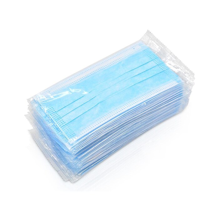 WeCare 3-ply Disposable Face Mask, Adult, Blue, 50/Box (WMN100003
