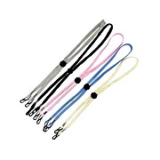 WeCare Reusable Face Mask Lanyards, One Size, Assorted Colors, 5/Pack (WMN100044)