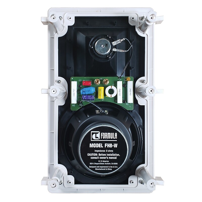 BIC America Formula Series FH-8W 8-Inch 175-Watt 2-Way In-Wall Speakers (FH-8W) image 1