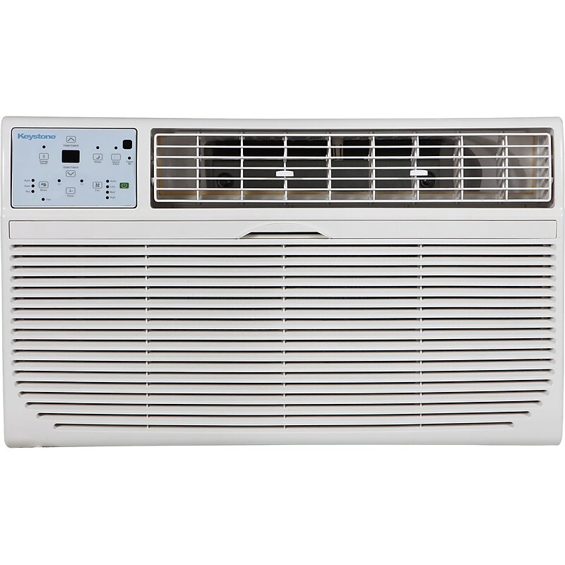 Keystone 230-Volt 12000 BTU Wall Air Conditioner with Remote, White (KSTAT12-2C) image 1