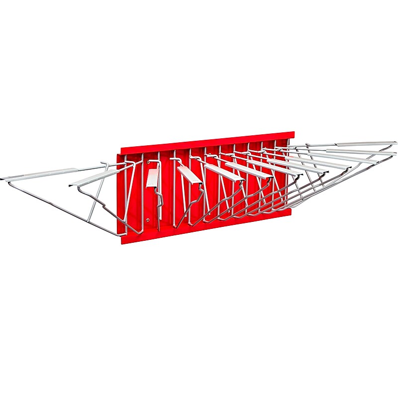 AdirOffice Steel Hanging Wall File, For Blueprint & Large-Format Files, Red (617-RED) image 1