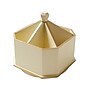 Martha Stewart 6-Compartment MDF Desk Caddy, Ivory/Gold (MS103K)~#|#~sp129052964_sc7