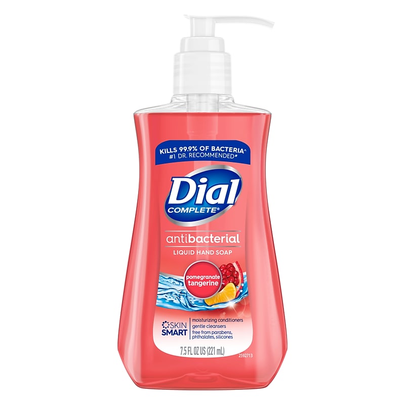 Dial Antibacterial Liquid Hand Soap, Pomegranate Tangerine, 7.5 oz. (DIA02795EA) image 1