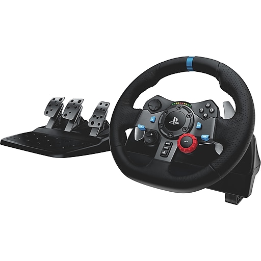 Logitech G G29 Driving Force 941-000110 Gaming Steering Wheel for PS3 &  PS4, Cable, Black