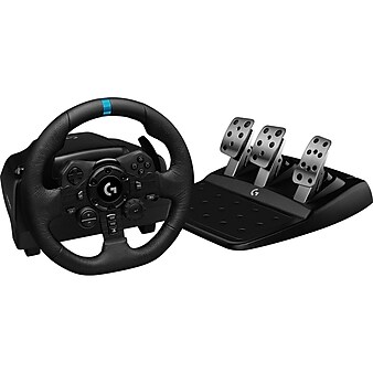 Logitech G G923 TRUEFORCE 941-000147 Sim Racing Wheel and Pedals for PC, PS4 & PS5, Cable, Black