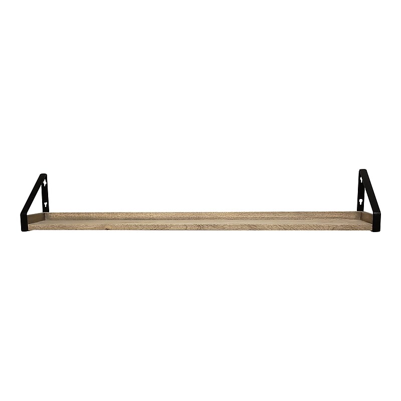 Eden Grove Shelving Wood Mounted Ledge, 36", Driftwood (9602092E) image 1