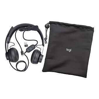 Logitech Zone 750 Stereo Headphones, Black (981-001103)