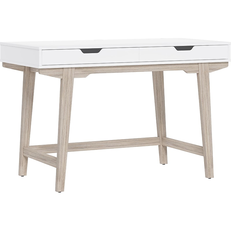 Thomasville Furniture Whitney 48"W Writing Desk, Snowy White (SPLS-WH48D-TV) image 1