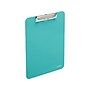 Poppin Plastic Clipboard, Letter Size, Aqua, 6/Kit (108684)~#|#~sp129135117_sc7