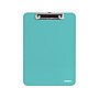 Poppin Plastic Clipboard, Letter Size, Aqua, 6/Kit (108684)~#|#~sp129135119_sc7