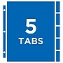 Avery Heavyweight Protect 'n Tab 5 Tabs, 8-1/2" x 11", Clear, 1/Set (74160)~#|#~sp129213991_sc7