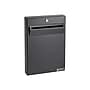 AdirOffice Steel Interoffice Mailbox with Key Lock, 0.24 cu. ft. (631-14-BLK)~#|#~sp129217285_sc7