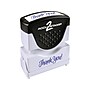 Accu-Stamp 2 Pre-Inked Stamp, "Thank You!", Blue Ink (035630)~#|#~sp129217327_sc7