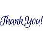 Accu-Stamp 2 Pre-Inked Stamp, "Thank You!", Blue Ink (035630)~#|#~sp129217329_sc7