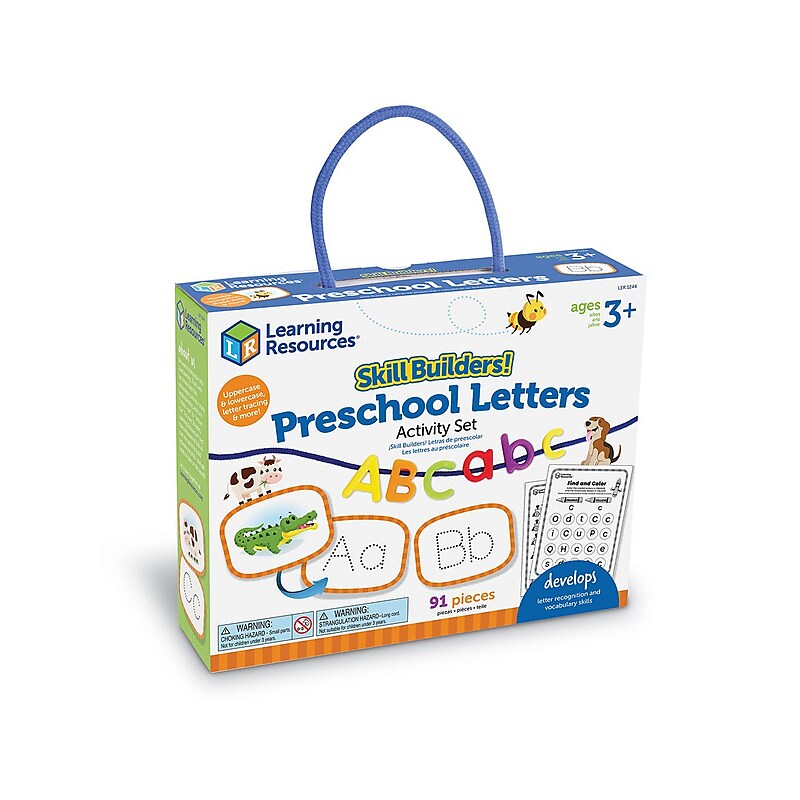 Learning Resources Skill Builders! Preschool Letters, Multicolor (LER1244) image 1