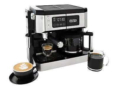 DeLonghi All-in-One 10-Cup Coffee and Espresso Machine Combination, Black/Stainless Steel (COM530M) - Thumbnail 3