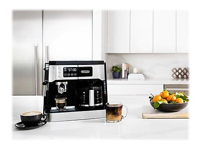 DeLonghi All-in-One 10-Cup Coffee and Espresso Machine Combination, Black/Stainless Steel (COM530M) - Thumbnail 4