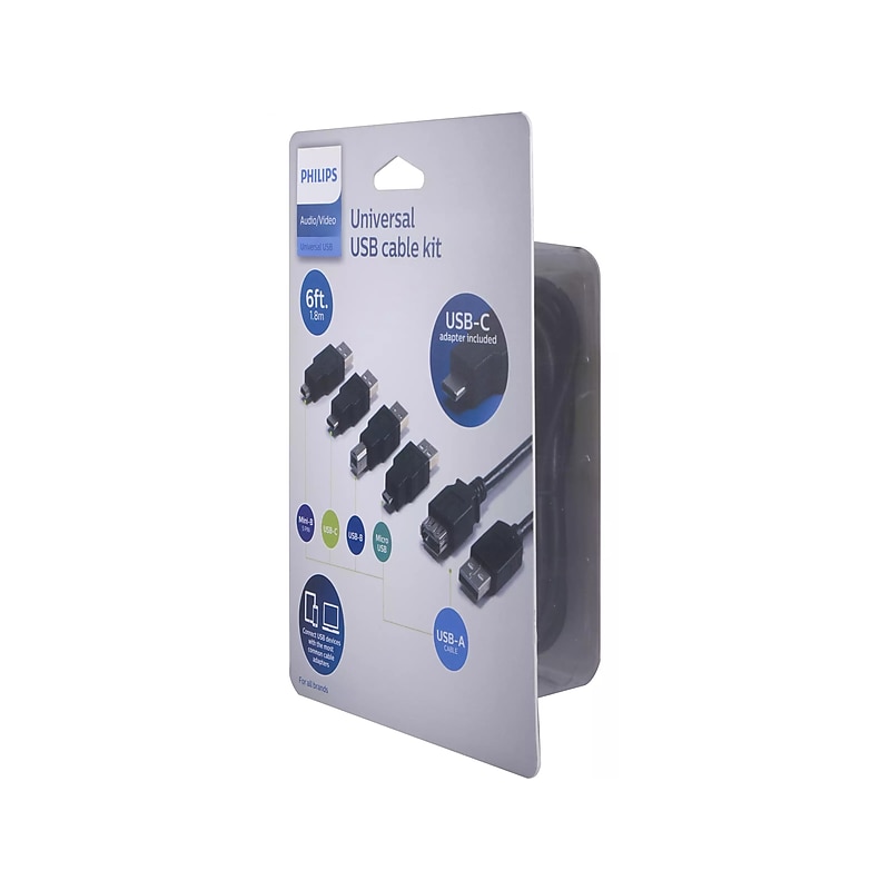 Philips USB Cable Kit, Black (SWU8002N/27) image 1