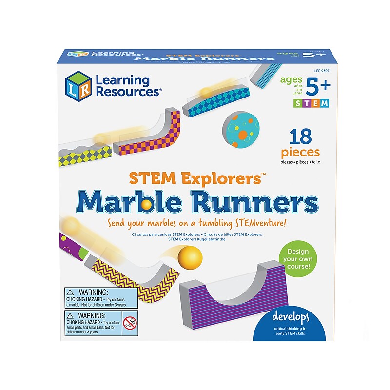 Learning Resources STEM Explorers Marble Runners, Assorted Colors (LER 9307) image 1