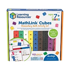 Learning Resources Mathlink Cubes Elementary Math Activity Set