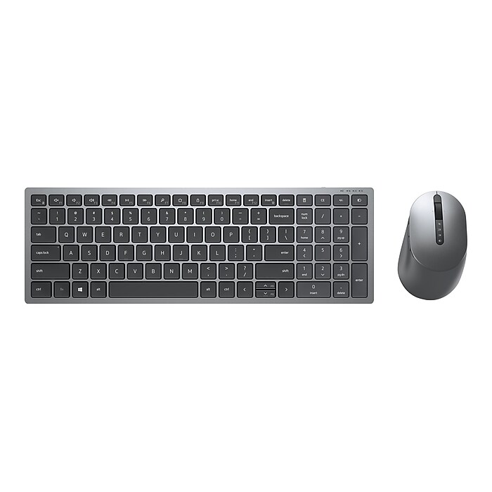 Dell Multi-Device Wireless Keyboard and Combo Optical Mouse, Gray