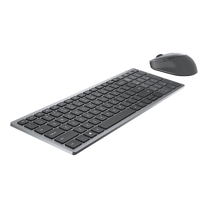 Dell Multi-Device Wireless Keyboard and Combo Optical Mouse, Gray