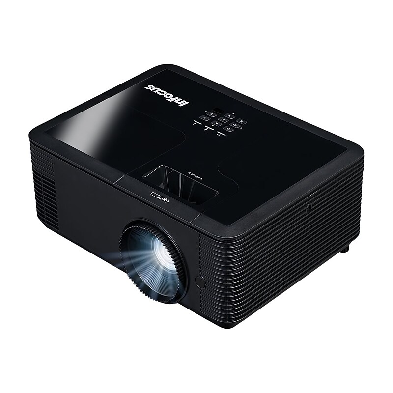 InFocus Home Theater (IN138HD) DLP Projector, Black image 1