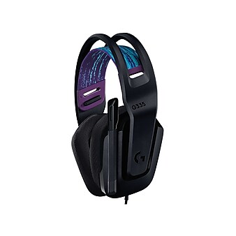 Logitech G335 Stereo Headphones, Black/Blue/Purple (981-000977)