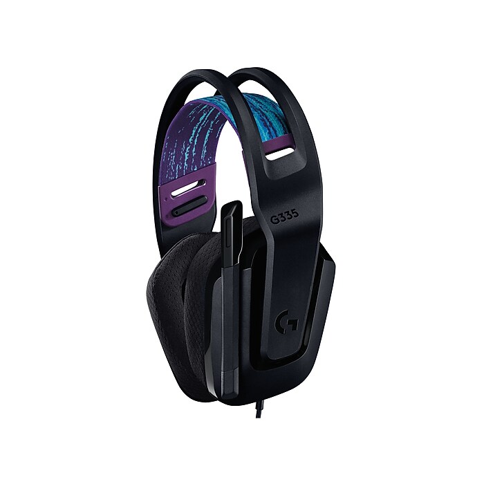 ヘッドホン G335 Logitech G335 Stereo Headphones, Black/Blue/Purple (981