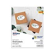 Avery Laser/Inkjet Media Label, 1 1/2" x 2 1/2", Matte White, 18 Labels/Sheet, 25 Sheets/Pack (22564)