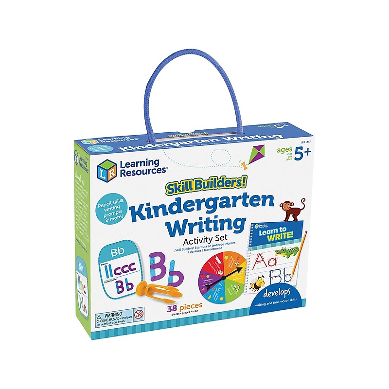 Learning Resources Skill Builders! Kindergarten Writing, Multicolor (LER 1247) image 1