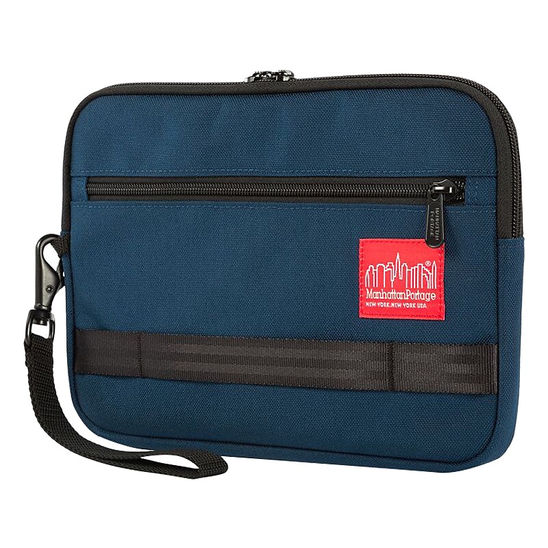 Manhattan Portage Henry Fabric Portfolio Case with Zipper Closure, Navy (1056 NVY) image 1