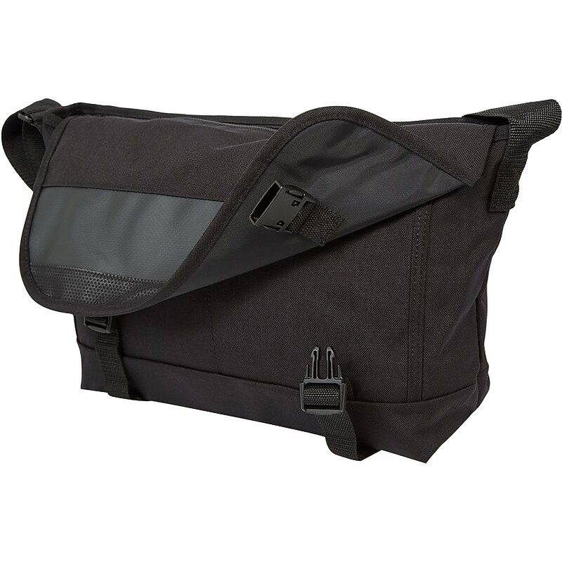 Manhattan Portage Fabric Messenger Bag, Black (1661-BL BLK) image 1