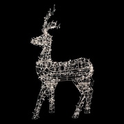 Northlight 60 inch White LED Lighted Standing Reindeer Outdoor Christmas...
