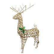 Northlight 57 inch Lighted Standing Grapevine Reindeer Christmas Yard Art...