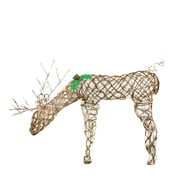 Northlight 29 inch Feeding Grapevine Reindeer Lighted Christmas Yard Art...